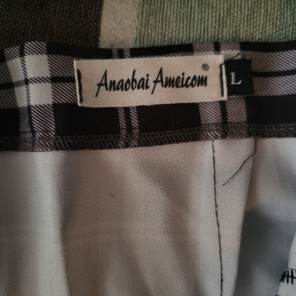 Anaobai Ameicom Black and White Size Large Mini Skirt - Picture 4 of 4